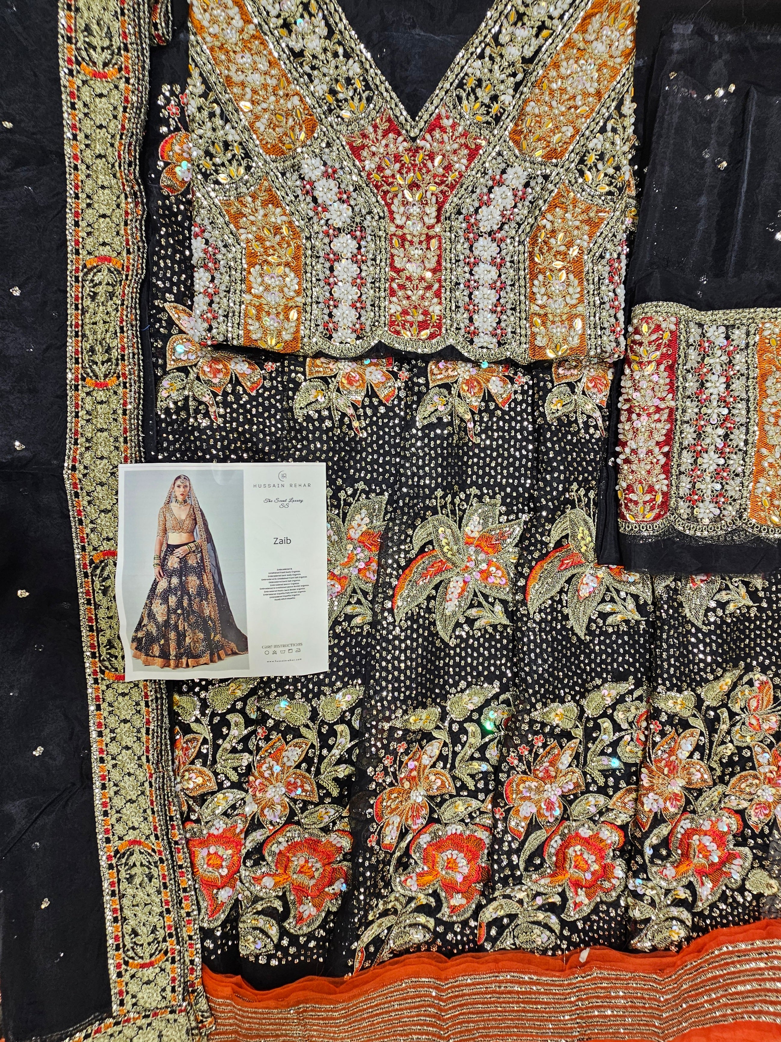 Hussain Rehar Luxury Bridal Wedding Edition Hit Code Maxi Zaib