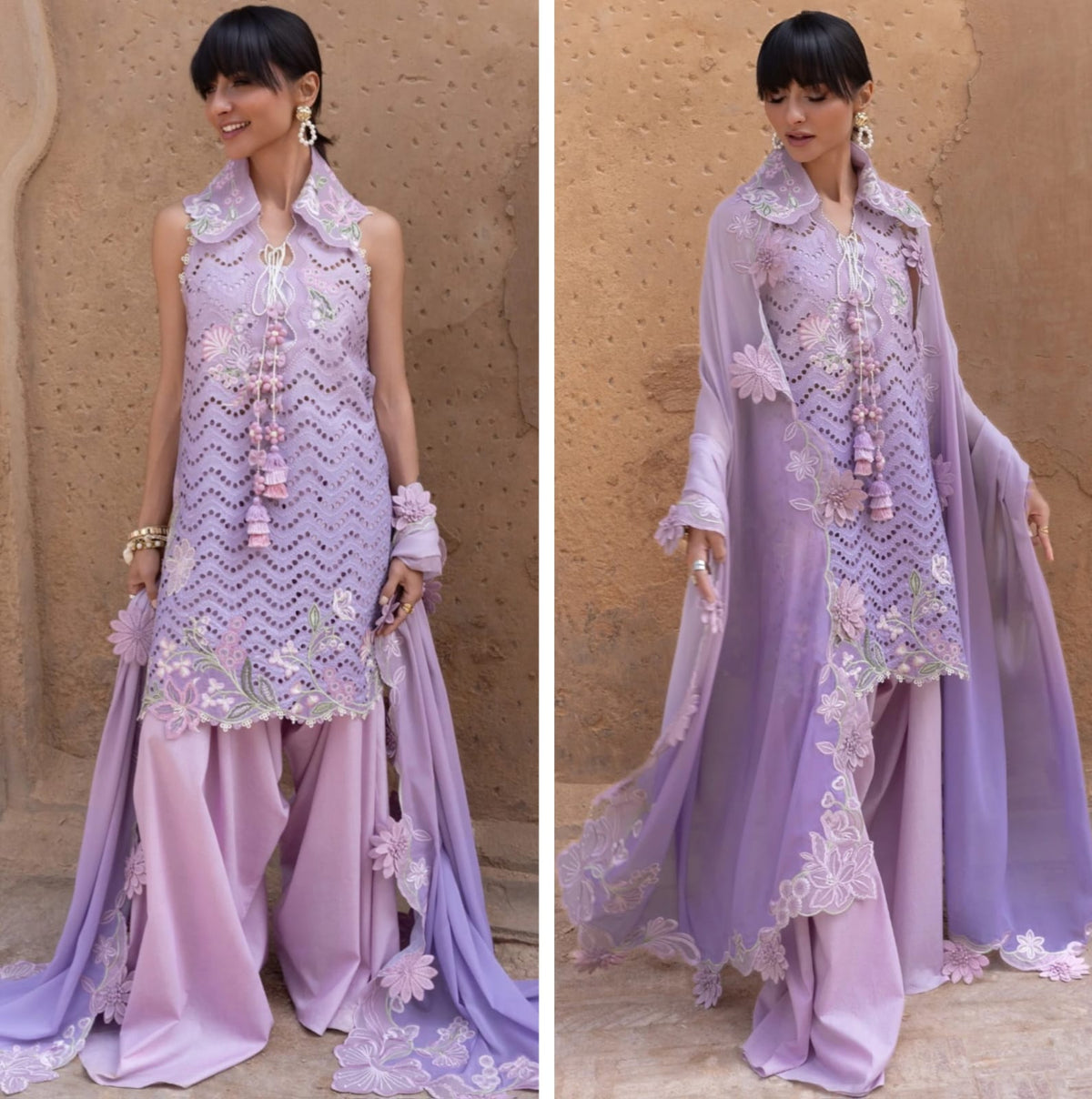 Crimson Luxury Lawn 2026 Hit Code Ombre Love 8-B lylic