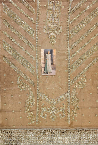 Mariab Brides Couture 2025 Hit Code D5 Green Jaal Chiffon Dupata