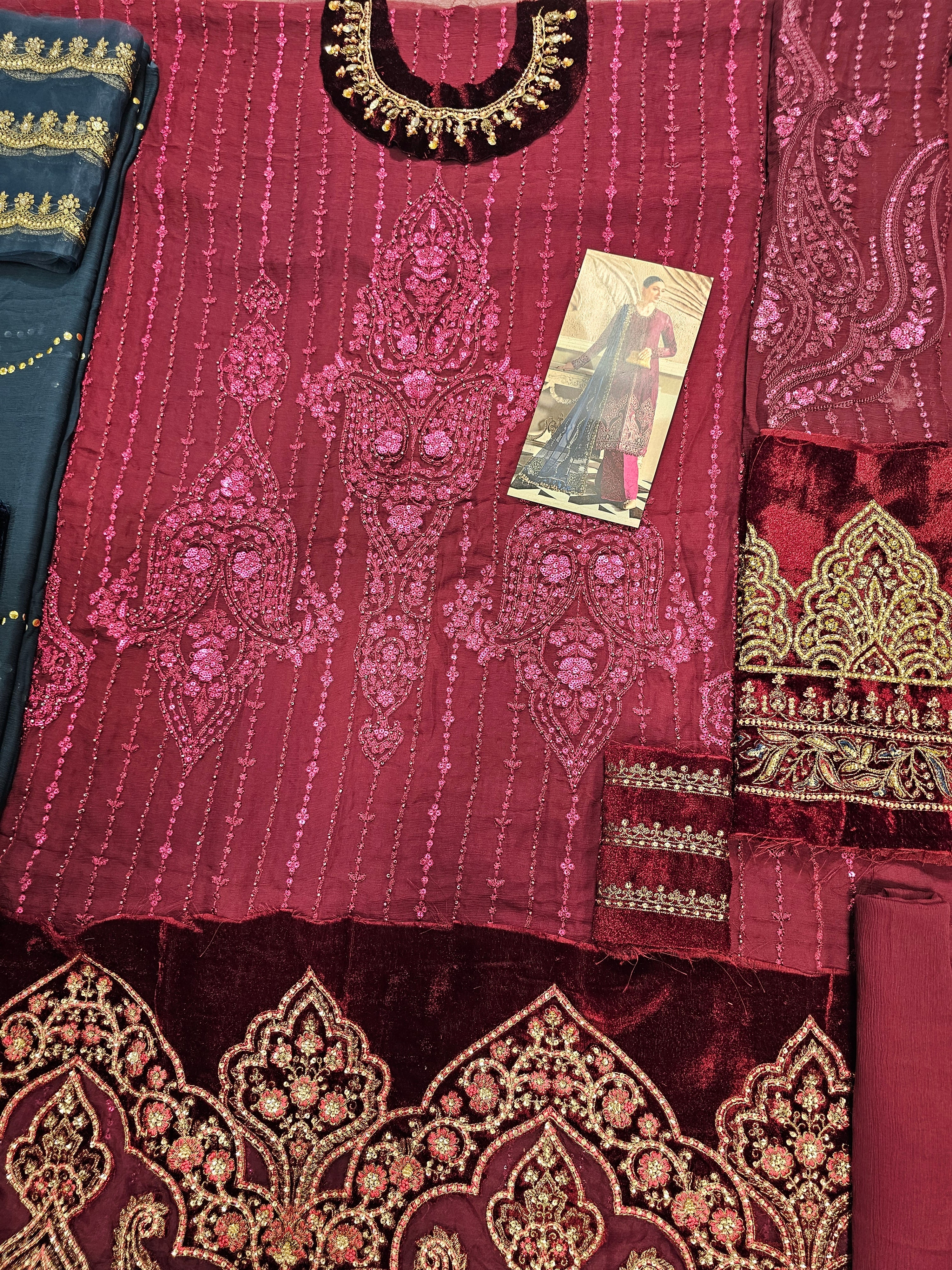 Mariab Luxury Chiffon 2025 Hit Code D2