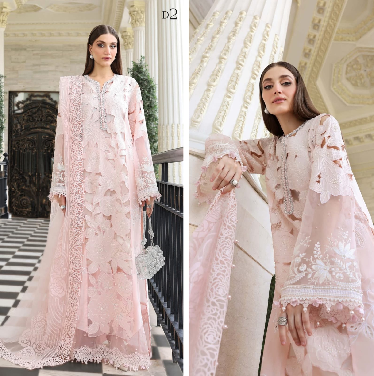 Mariab Luxury Lawn 2026 Eid ul Azha Hit Code D2