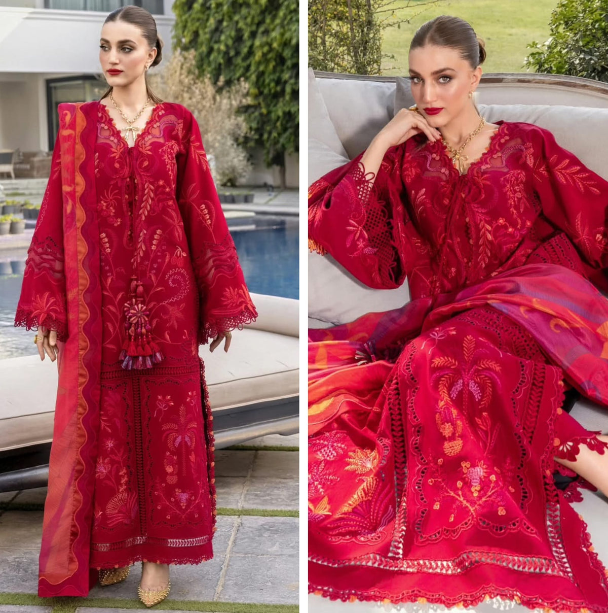 Crimson Luxury Lawn 2026 hit Code