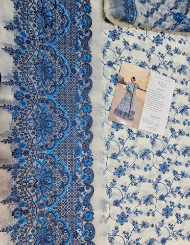 Faiza saqlain Luxury Lawn 2026 Hit Code jehona