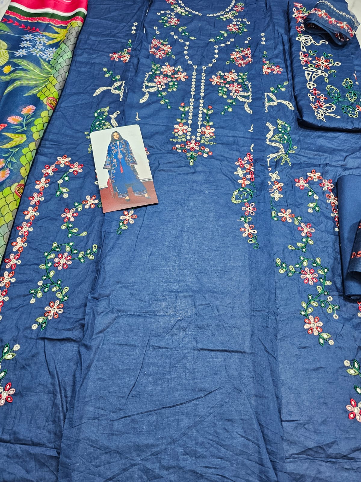 Jugnu by Hussain Rehar 2026 Hit Code Blue Silk Dupata