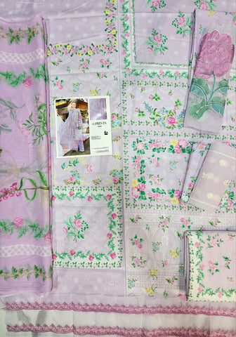 Mariab Mprints Lawn 2026 Hit Code 4A lylic Pink