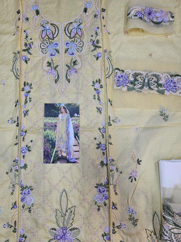 Mushq Luxury Lawn 2026 Hit Code Lime Yellow