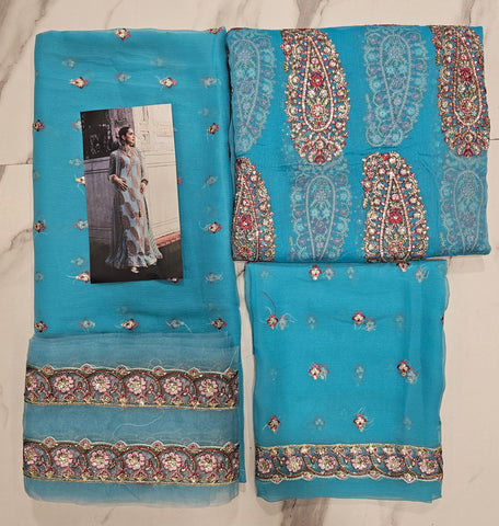 Hussain Rehar Party Wear Chiffon Collection 2025