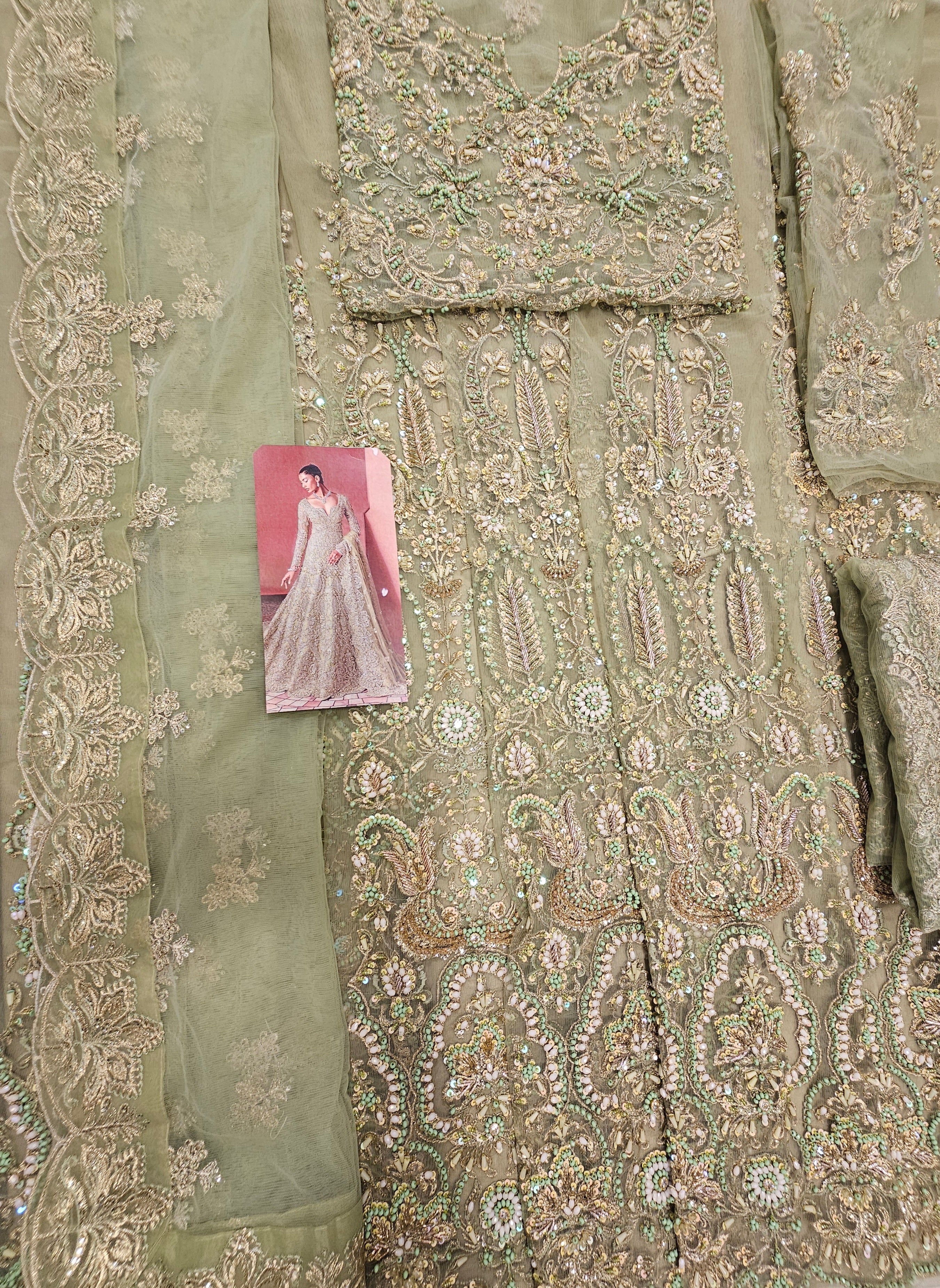 Soraya Bridal Maxi 2025 Ayse Pistachio 4piece