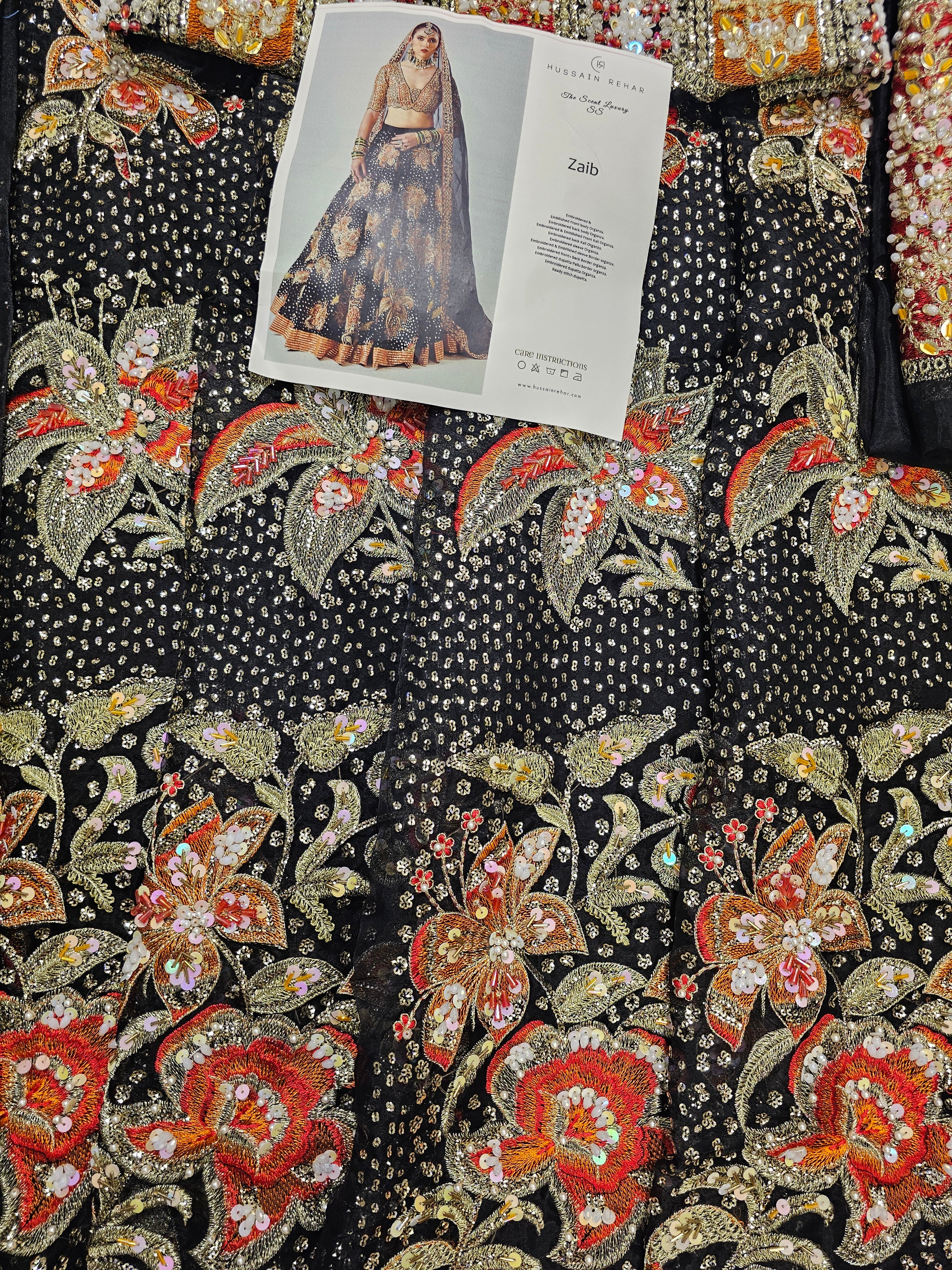 Hussain Rehar Luxury Bridal Wedding Edition Hit Code Maxi Zaib