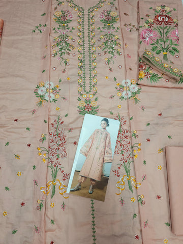 Jugnu by Hussain Rehar 2026 Hit Code Pink Silk Dupata