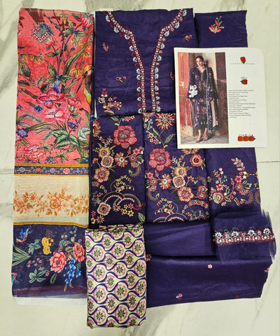 Hussain Rehar Luxury Lawn 2026 eid Ul Azha Hit Code Mor Jamni
