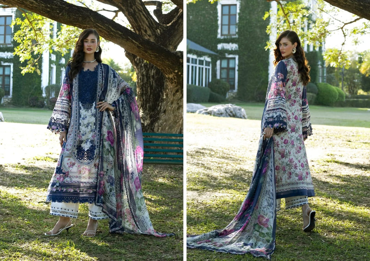Elaf Luxury Lawn Embroidered prints 2026 Hit Code