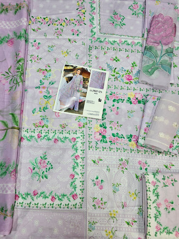 Mariab Mprints Lawn 2026 Hit Code 4A lylic Pink