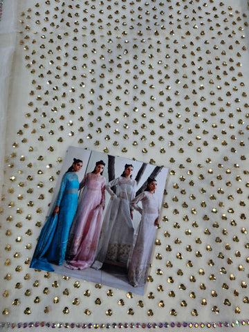 Muse Luxe Bridal Party Wear Ada Work 2024 ( Pearl White Colour)