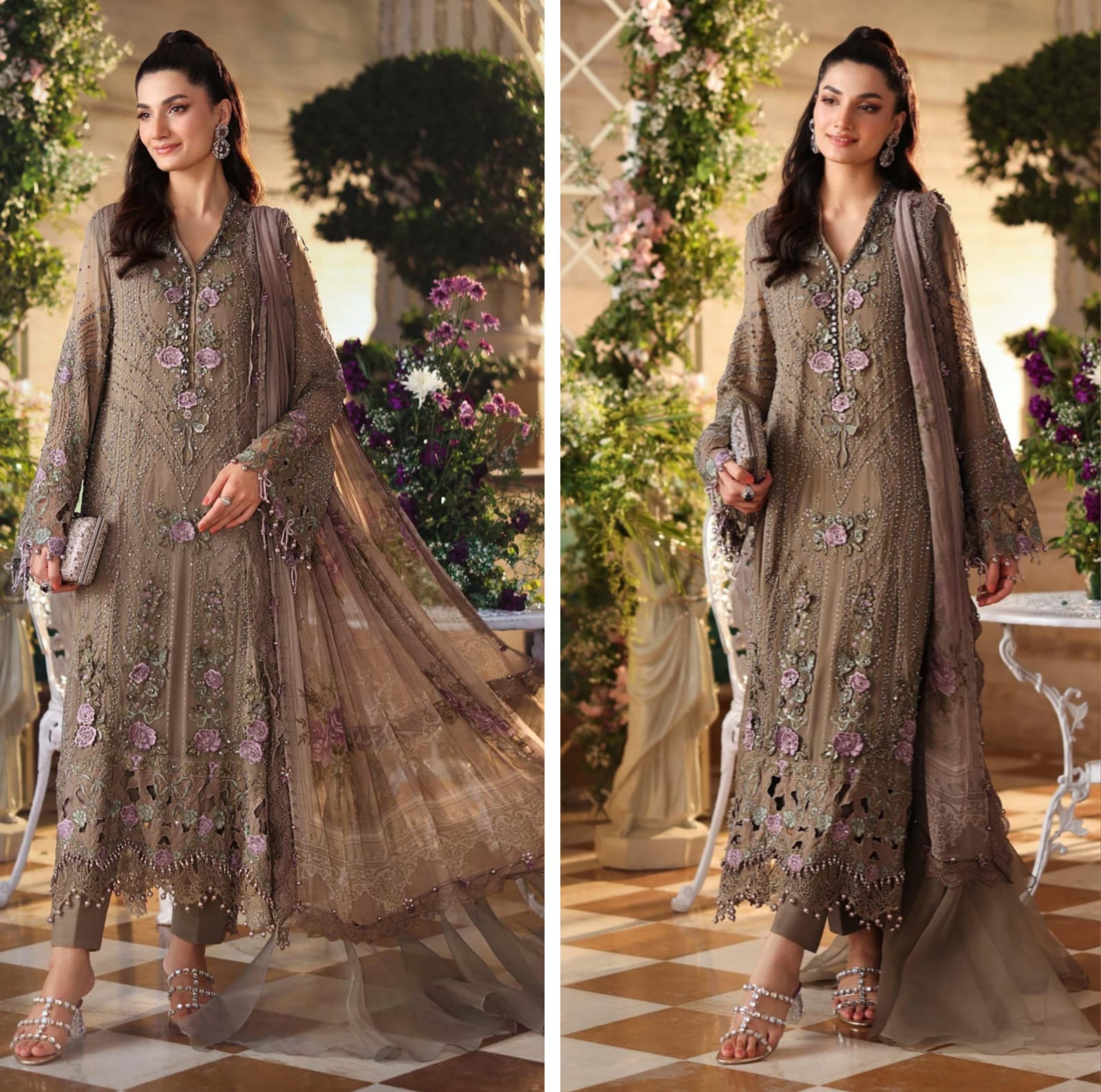 Mariab Luxury Chiffon 2026 Hit Code D2