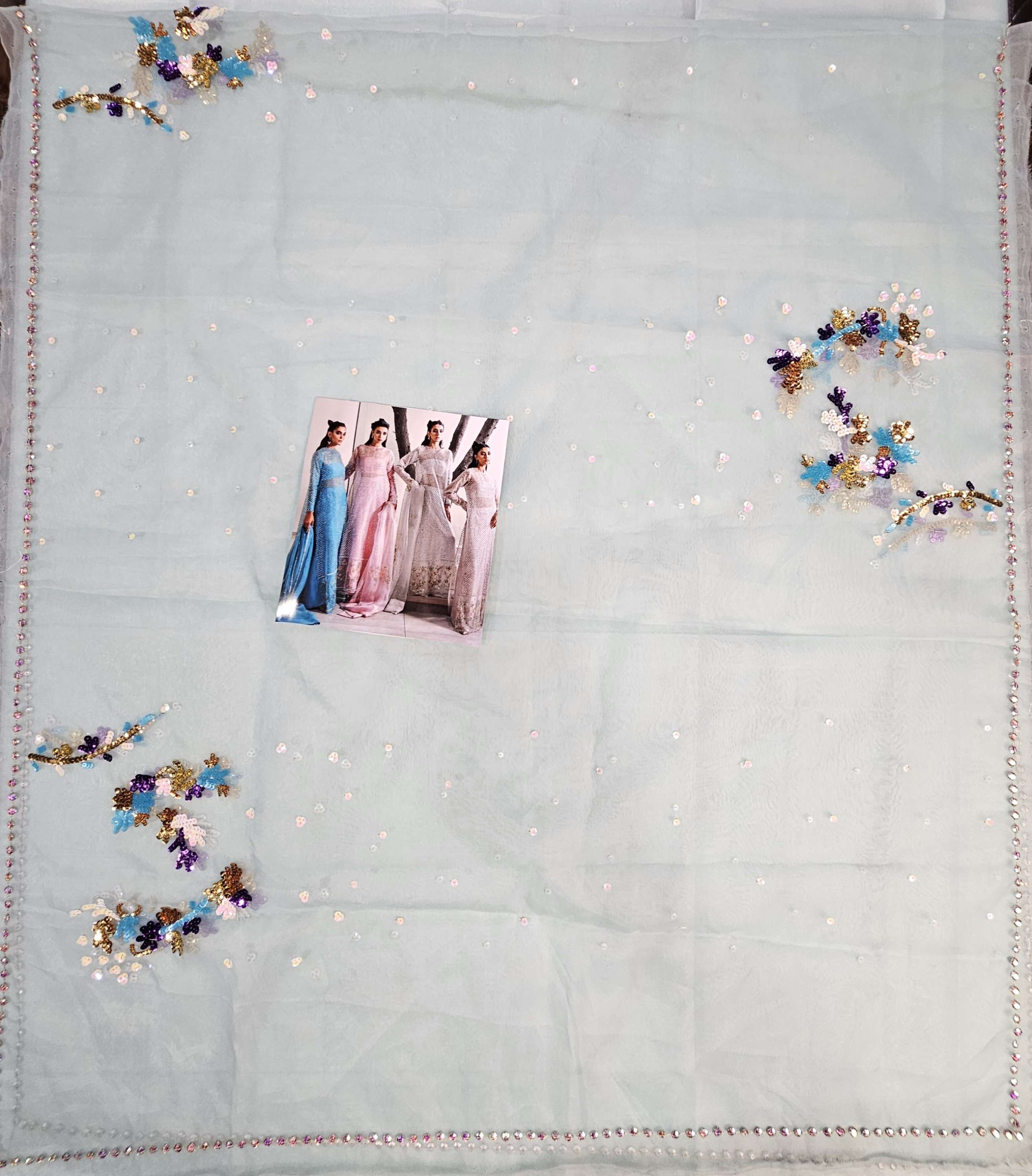 Muse Luxe Bridal Ada Work Party Wear 2024 ( Sky Aqua Colour)