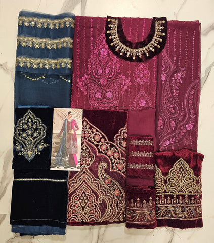 Mariab Luxury Chiffon 2025 Hit Code D2