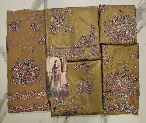 Hussain Rehar Luxury Wedding Edition Hit Code Mahvash Skin Brown