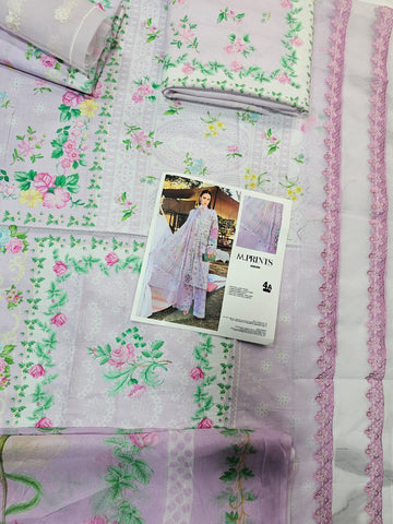 Mariab Mprints Lawn 2026 Hit Code 4A lylic Pink
