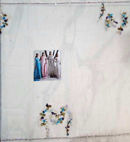 Muse Luxe Bridal Party Wear Ada Work 2024 ( Pearl White Colour)