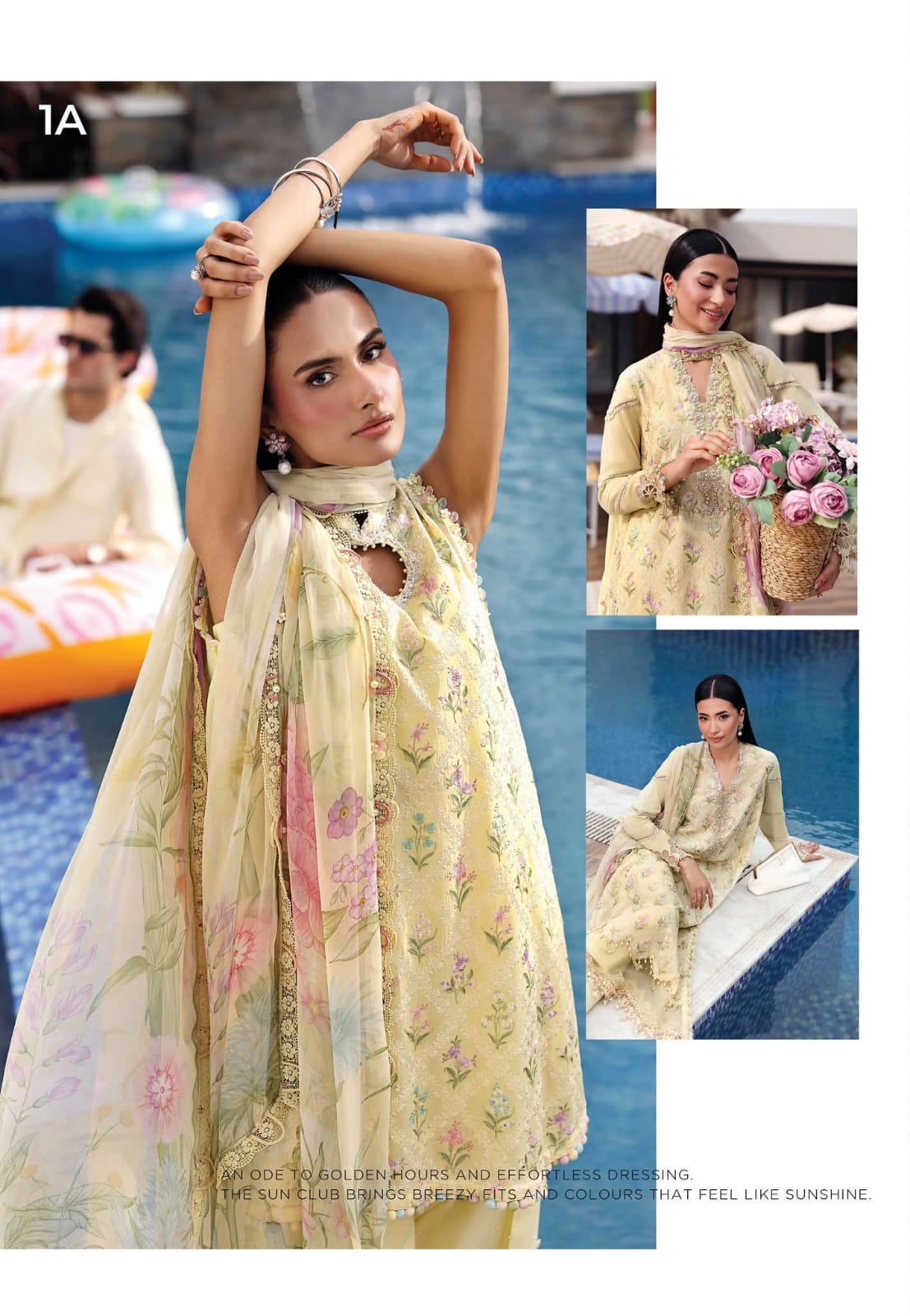 MariaB Mprints Lawn 2026 Eid ul azha Hit Code 1A Yellow