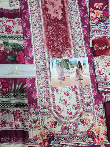 Elaf Luxury Lawn Embroidered prints 2026 Hit Code