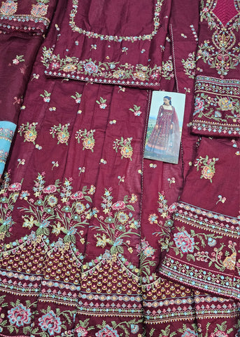 Hussain Rehar Jinan Luxury Lawn 2026 Eid Ul Azha Hit Code Nosheen