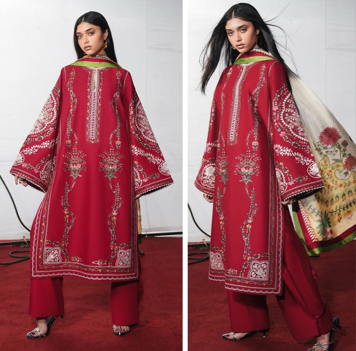 Jugnu by Hussain Rehar 2026 Hit Code Red Silk Dupata