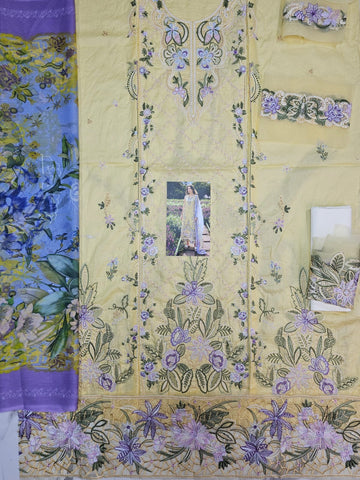 Mushq Luxury Lawn 2026 Hit Code Lime Yellow