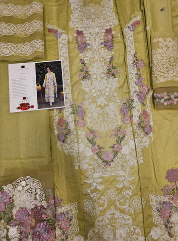Elaf Luxury Lawn 2026 Eid ul Azha Hit Code D-8 Pistachia