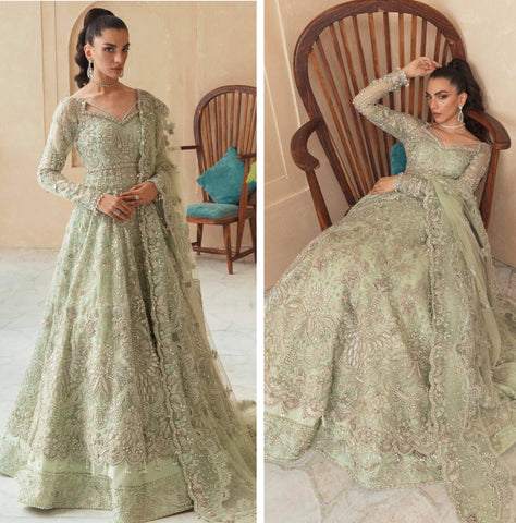 Soraya Bridal Maxi 2025 Ayse Pistachio 4piece