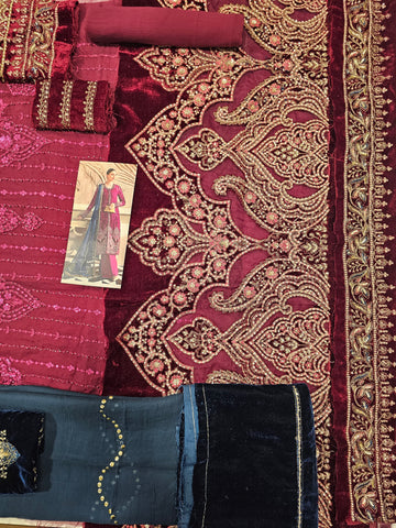 Mariab Luxury Chiffon 2025 Hit Code D2