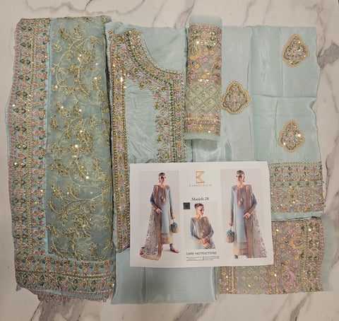 Kanwal Malik Party Wear 2026 Hit Code Manjeh Sky