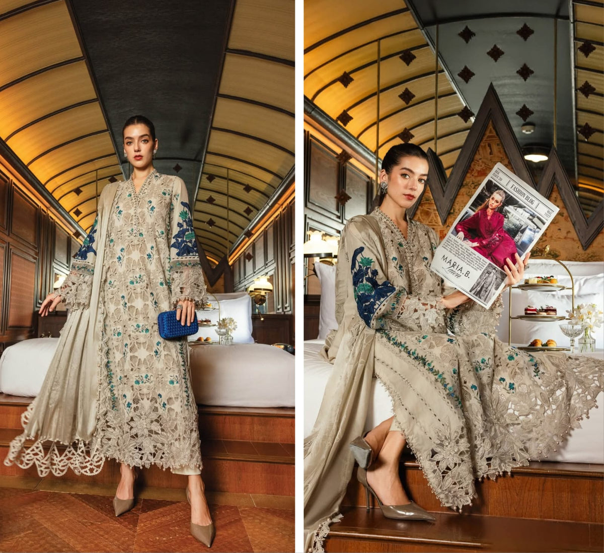 Mariab Luxury Lawn 2026 Eid ul Azha Hit Code D8