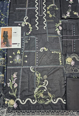 Crimson Luxury lawn 2026 Hit Code D1 Black