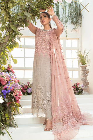 MariaB Luxury Chiffon Hit Code Two Tone 3d Flower