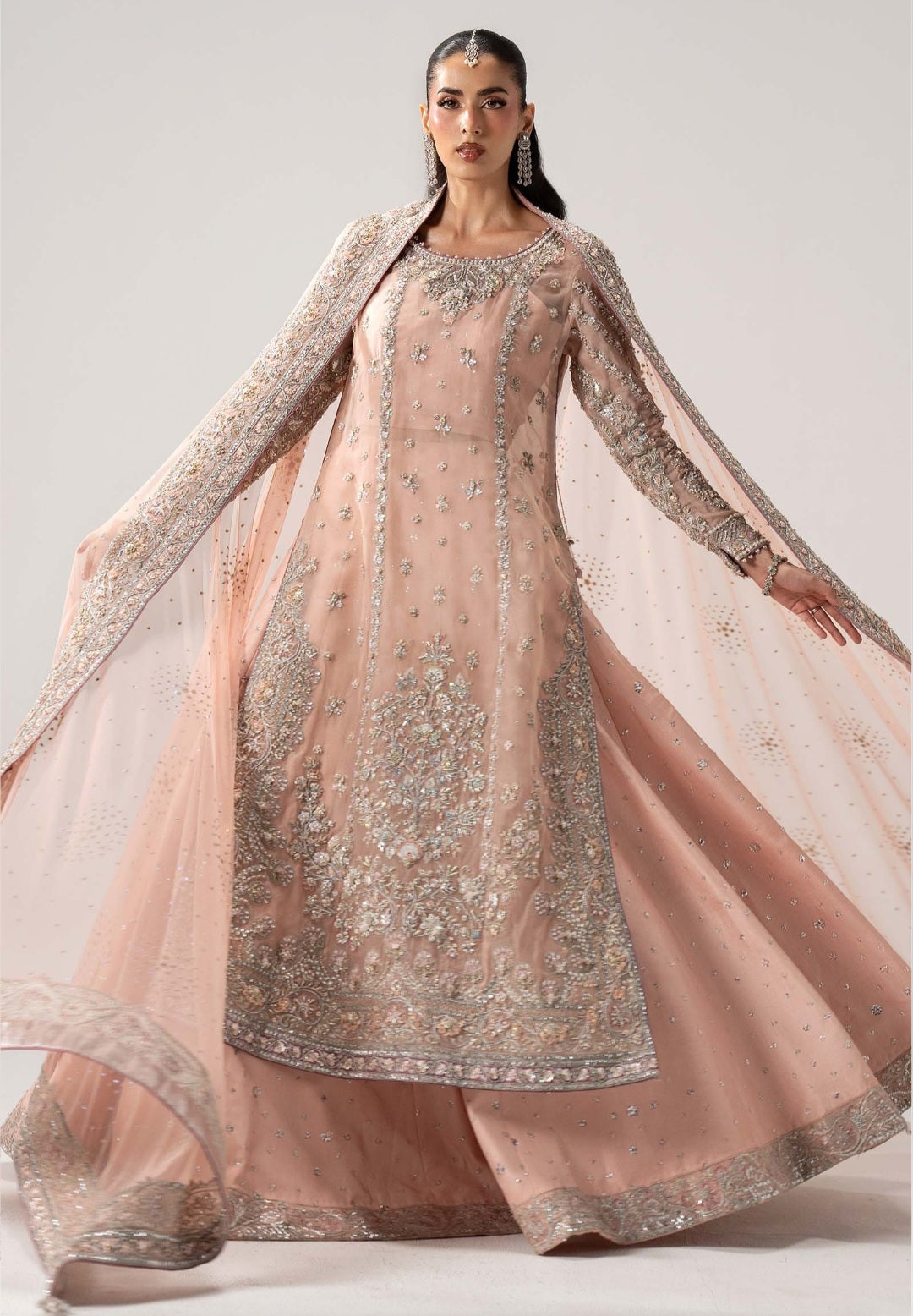 Mariab Bridal Couture 2026 Peach