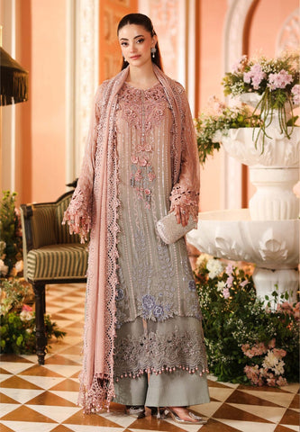 MariaB Luxury Chiffon 2026 Hit Code pink Grey Tye dye two Tone