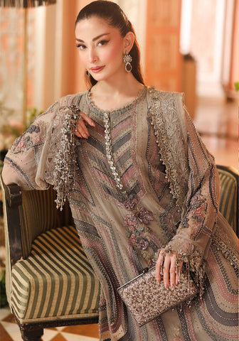 MariaB Luxury Chiffon 2026 Mouse Grey Syroski 3D Flower