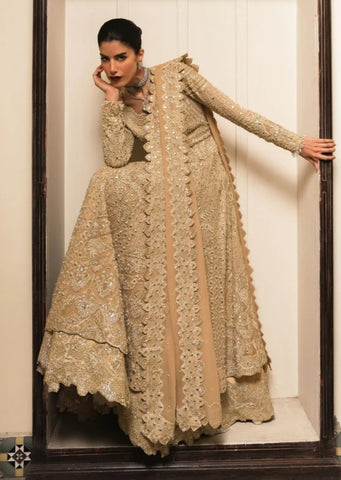 Saira Shakira Bridal Couture 2026 peachy Gold Maxi