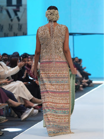 Saira Shakira Party Wear 2026 Silk Embellished Dress